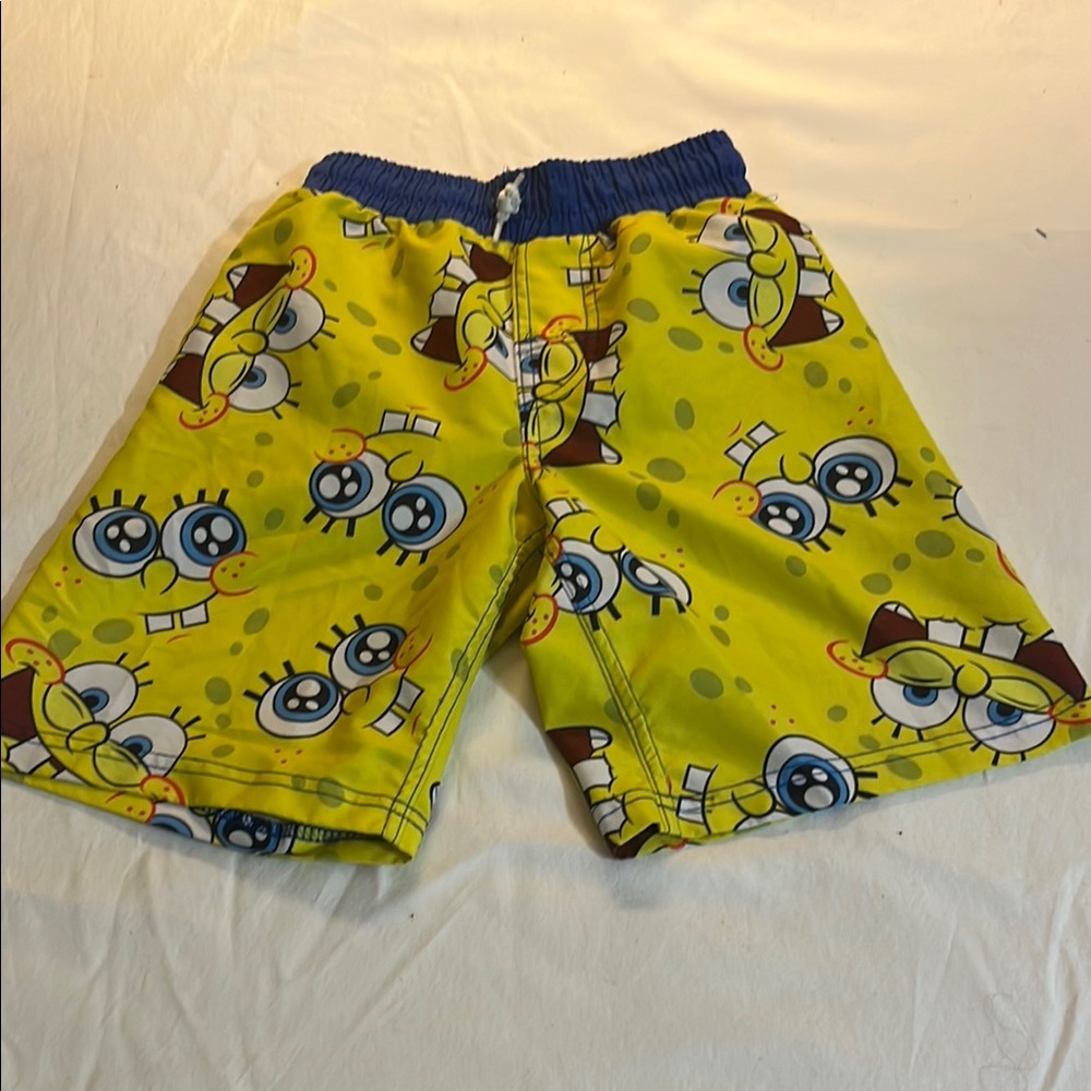 SpongeBob SquarePants Yellow and Blue Swim Shorts